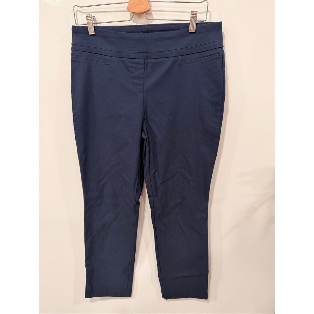 Hilary Radley Navy Pull-On Dress Pants Size 10